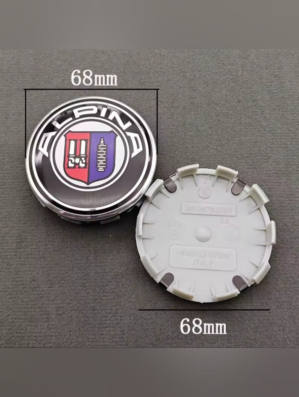 4 BMW Alpina 68mm Wheel Rim Center Caps